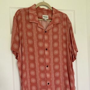 Rhythm Red Casual Button Down Shirt